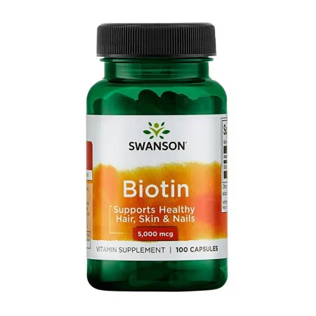Biotin 5,000 мкг - 100 капсул