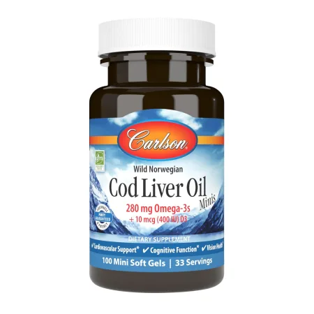 Cod Liver Oil - 100 міні м'яких капсул