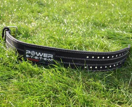 Пояс для пауерліфтингу Power System PS-3800 PowerLifting шкіряний Black - M