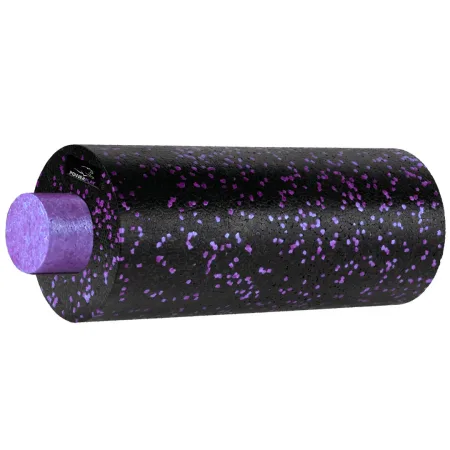 Масажний ролик роллер гладкий PowerPlay PP-4348 2 in 1-EPP Foam Roller Чорно/Фіолетовий 33x14 см.