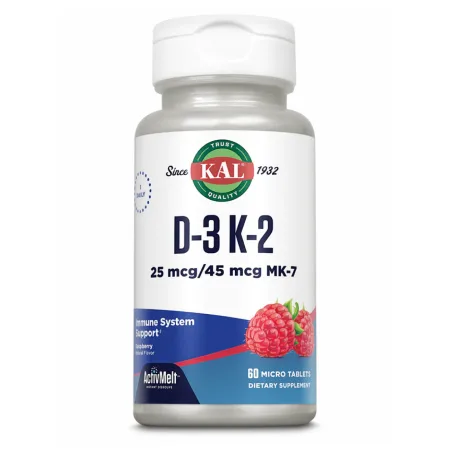 D3 & K2 25 мкг 60 таблеток малина (до 02,27)