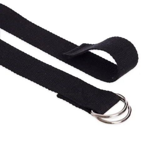 Ремінь для йоги PowerPlay PP_4409 183*3,8 см. чорний