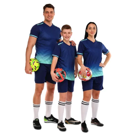 Форма футбольна комплект LIDONG темно-синьо-чорний 4XS-2XL XXL