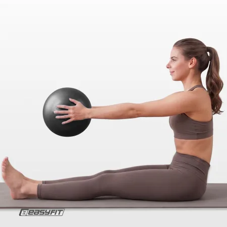 Мяч для пилатеса EasyFit 25 см чёрный