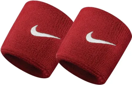 Nike SWOOSH WRISTBANDS 2 PK VARSITY RED/WHITE Wristband red