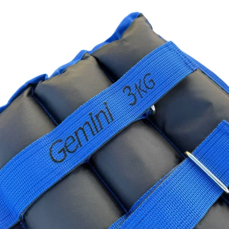 Обтяжувачі-манжети з піском по 3.0 кг - чорно-синій