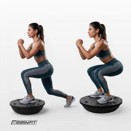 Балансувальна платформа EasyFit BOSU 60 см чорна