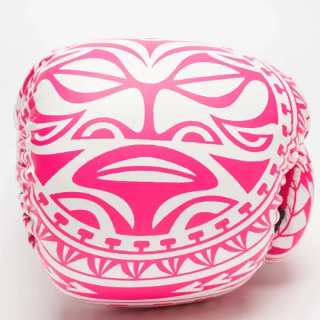 Боксёрские перчатки Leone GN329 HAKA White/Pink 10 унций