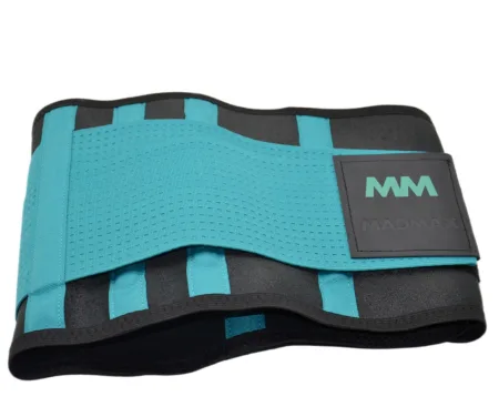 Пояс компресійний MadMax MFA-277 Slimming belt Black/turquoise L