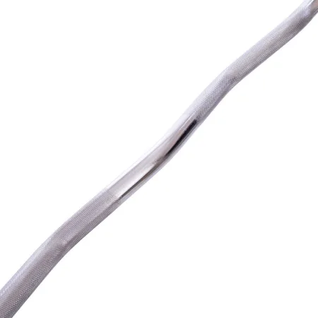 Гриф для штанги сталевий хромований W-подібний із замками довжина 1,2м діаметр 25 мм вага-4,9 кг хром