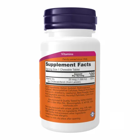 VIT D-3 1000 IU жувальні таблетки фруктові - 180 пастилок