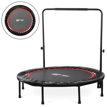 Батут для фітнесу з ручкою Profi Sport 122 см чорний MS 0515