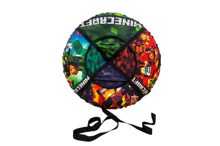 Надувні санки ватрушка з камерою "майнкрафт" 120 см