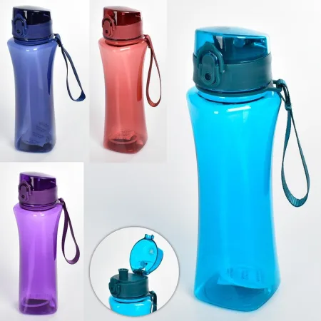 Пляшка для води - 650 мл синій - 23-8-8 см