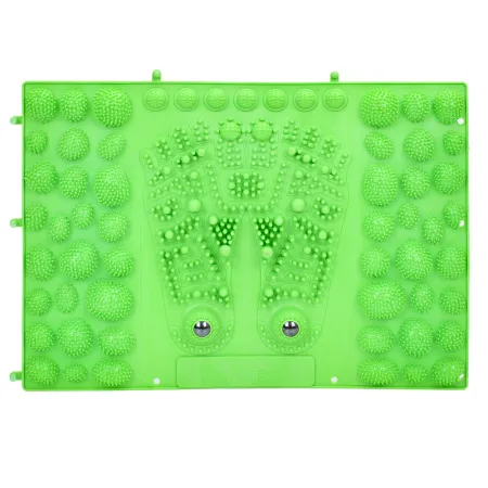 Килимок пазл ортопедичний масажний з магнітими 38,5 см 28 см зелений