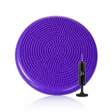 Балансировочная массажная подушка с насосом и коробками Pro фиолетовый