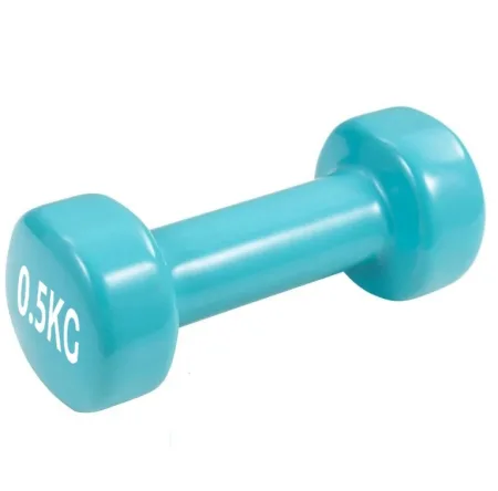 Гантель вінілова PowerPlay 0,5 кг. PP_4103 блакитна (1шт.)
