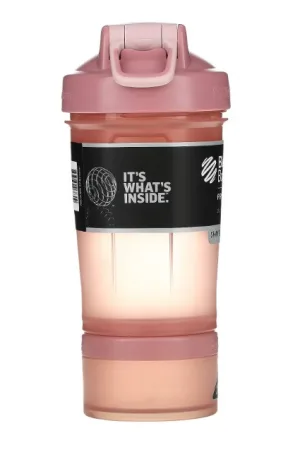 Шейкер спортивний BlenderBottle ProStak 650 мл с 2-мя контейнерами Rose_Pink