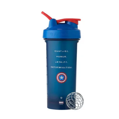 Blender Bottle Classic Loop Pro Captain America - 820 мл, синій/червоний
