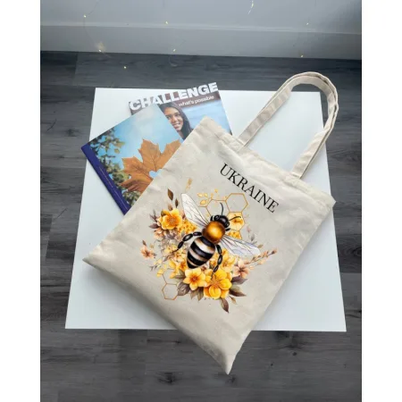 Екошопер BookOpt BK4099 бджілка бежевий