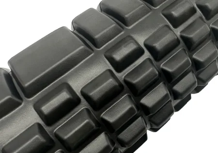 Масажний ролик EasyFit Grid Roller 33 см v.1,1 чорний