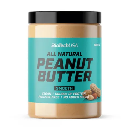 All Natural Peanut Butter - 1 кг гладкий