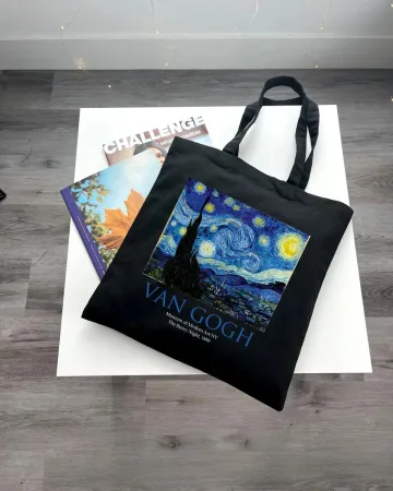 Екошопер BookOpt ВК4062 VAN GOGH «зоряна ніч» чорний