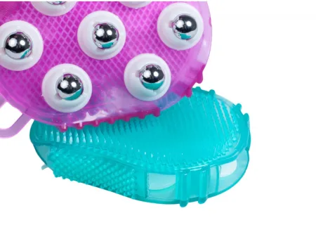 Масажер рукавиця двостороння з магнітними насадками. бірюзовий