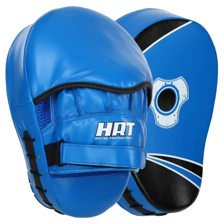 Лапа вигнута для боксу та єдиноборств HARD TOUCH 19x5x25 см 2 шт - 23 см - синій