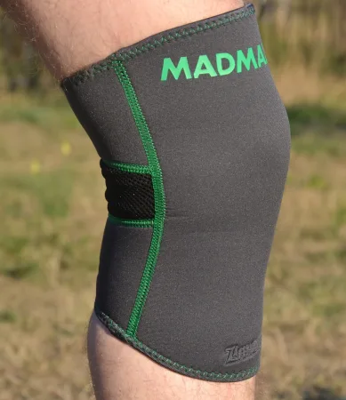Наколінник MadMax MFA-294 Zahoprene Knee Support Dark Grey/Green (1шт.) M