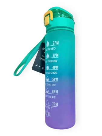 Пляшка для води EYUN 900ml Зелений-фіолетовий
