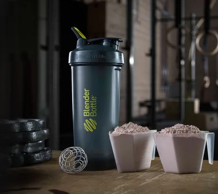 Шейкер спортивний BlenderBottle Pro45 - 1270 мл Grey/зелений