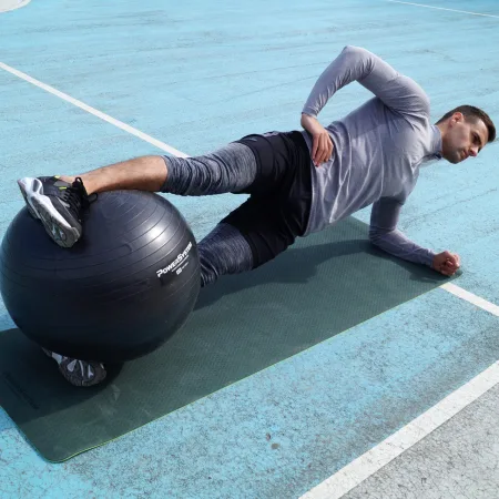 Мяч для фитнеса фитбол Power System PS-4013 Ø75 cm PRO Gymball чёрный