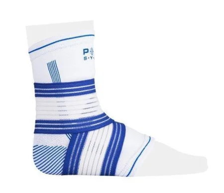 Бандажі на гомілкостоп Power System PS-6009 Ankle Support Pro Blue/білий 1 шт. S/M