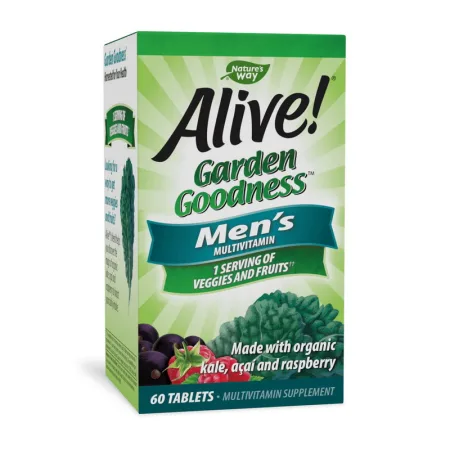 Alive! Garden Goodness Men's Ultra Multivitamin - 60 таблеток