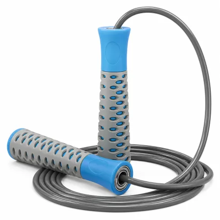 Скакалка PowerPlay 4206 Jump Rope PRO+ Сіро/Синя 2,75 м