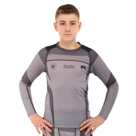 Костюм компресійний дитячий рашгард лонгслів штани та шорти VNM сірий 9533B-9633B-V5024 S