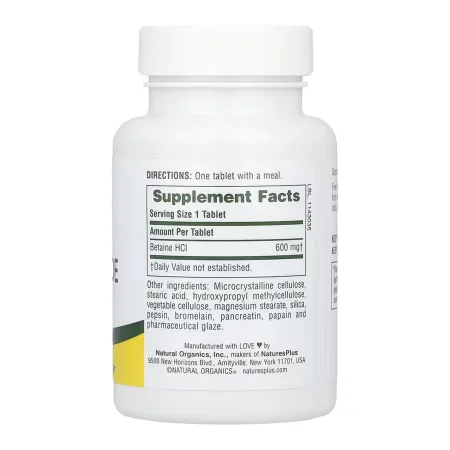 Betaine Hydrochloride 600 мг - 90 таблеток