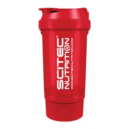 Scitec Shaker 500 Travel - 500 мл червоний