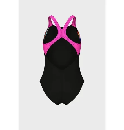 Купальник для плавання суцільний Arena LIT Logo SWIMSUIT V BACK L дитячий Оригінал 010690 590 128 см