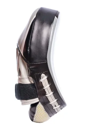 Лапи боксерські PowerPlay 3050 чорно сірі PU [пара]