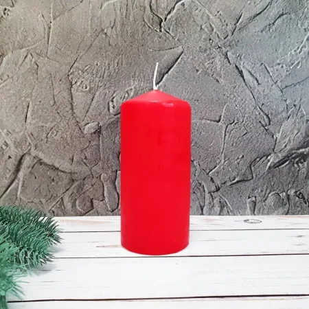 Свічка столова циліндр Bispol sw60/120 030 червонй