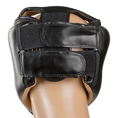 Шолом боксерський EVL відкритий чорний M