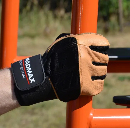 Рукавички для фітнесу MadMax MFG-269 Professional Brown S