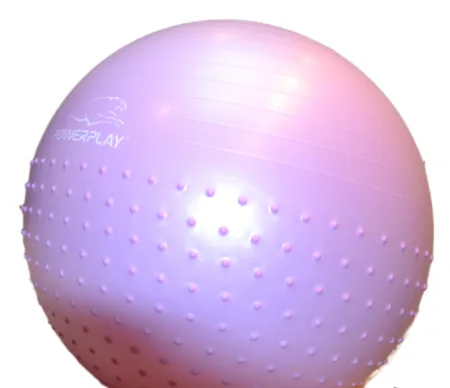 Fitness Ball (Gymball) PowerPlay 4003 Ø75 cm semi-massage purple + pump