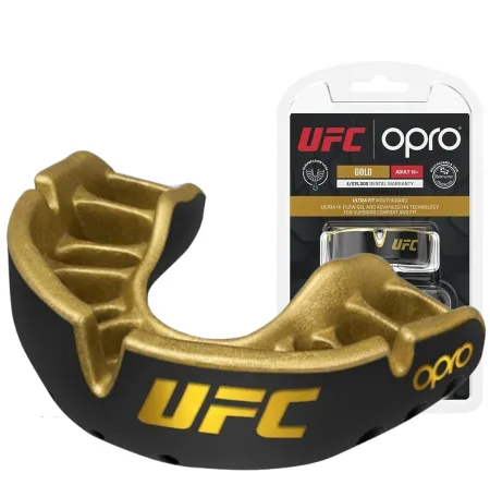 Капа OPRO Gold UFC дитяча (вік до 10р.) Black/Gold (art.102517001)