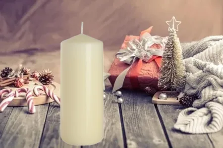 Свічка парафінова циліндрична молочна sw60/150