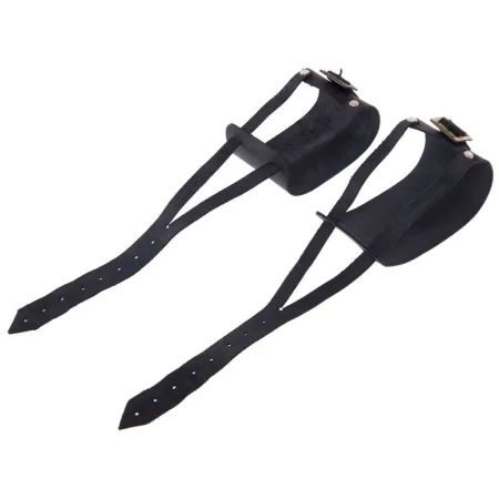 Напульсник атлетичний шкіряний чорний 1 шт - 21 x 7,5 см