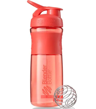 Шейкер спортивний пляшка BlenderBottle SportMixer Flip 820 мл кораловий