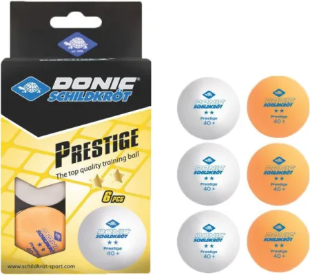 Кулі для настільного тенісу 6 штук Donic Prestige 2* 40+ (оригінал)
